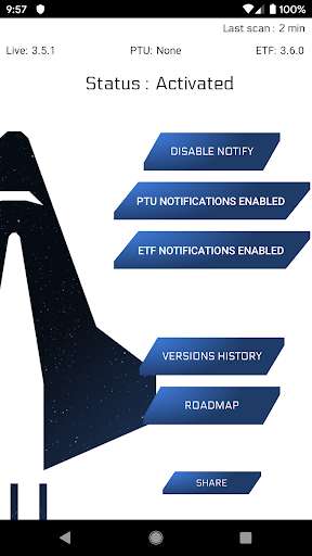 Run android online APK Notifier for: Star Citizen from MyAndroid or emulate Notifier for: Star Citizen using MyAndroid