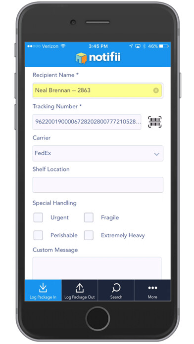 Emulate iPhone app Notifii Track using MyAndroid