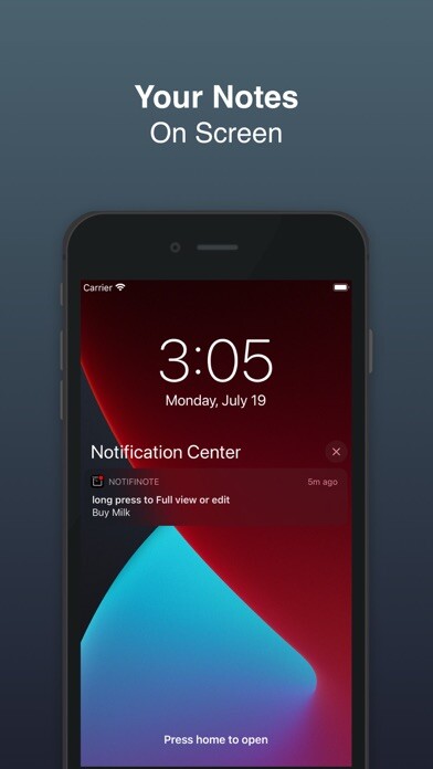 Emulate iPhone app NotifiNote: Notification Notes using MyAndroid Emulate iPhone app NotifiNote: Notification Notes using MyAndroid