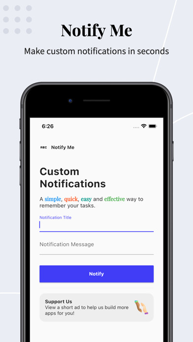 Emulate iPhone app Notify Me - Make Notifications using MyAndroid Emulate iPhone app Notify Me - Make Notifications using MyAndroid