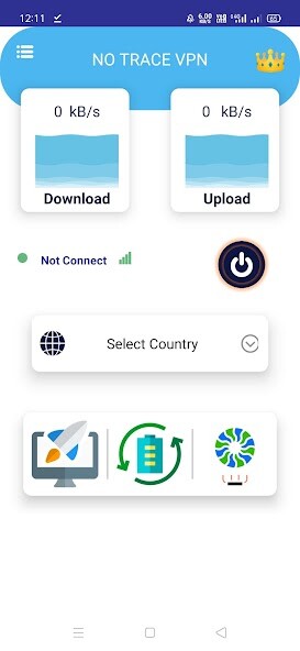 Run android online APK No Trace VPN from MyAndroid or emulate No Trace VPN using MyAndroid