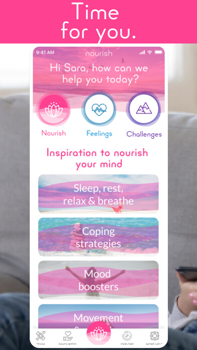 Emulate iPhone app Nourish (wellbeing for mums) using MyAndroid Emulate iPhone app Nourish (wellbeing for mums) using MyAndroid