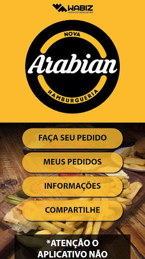 Run android online APK Nova Arabian Hamburgueria from MyAndroid or emulate Nova Arabian Hamburgueria using MyAndroid