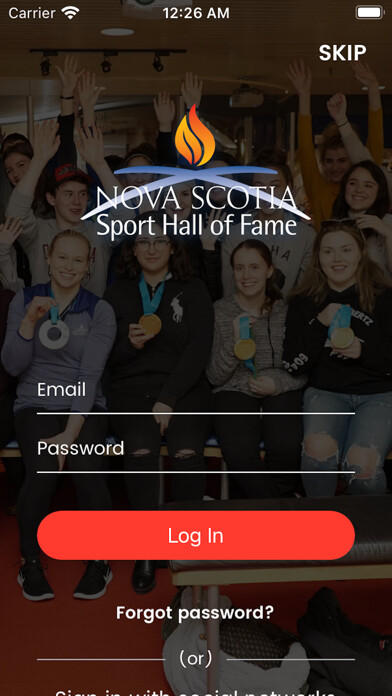 Emulate iPhone app Nova Scotia Sport Hall Fame using MyAndroid Emulate iPhone app Nova Scotia Sport Hall Fame using MyAndroid