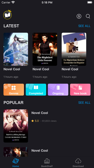 Emulate iPhone app Novel cool - light novel comic using MyAndroid Emulate iPhone app Novel cool - light novel comic using MyAndroid