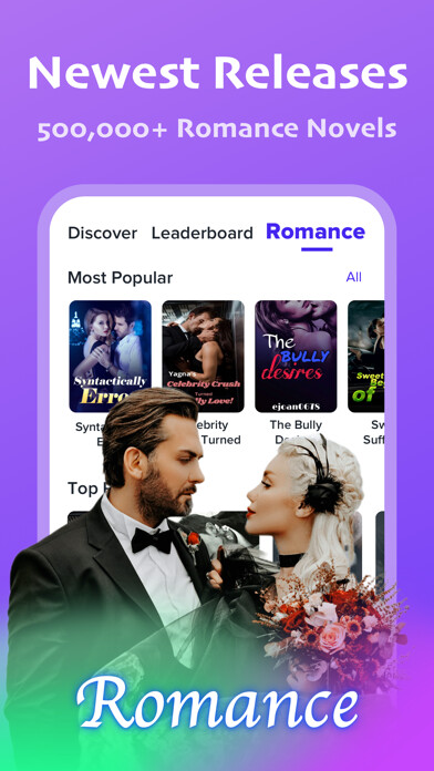 Emulate iPhone app Novel Lover-Addictive Stories using MyAndroid