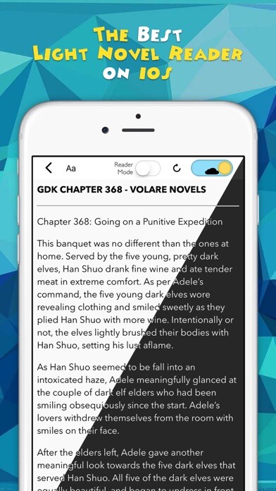 Emulate iPhone app Novel Updates, The Best Reader for Light Novels using MyAndroid