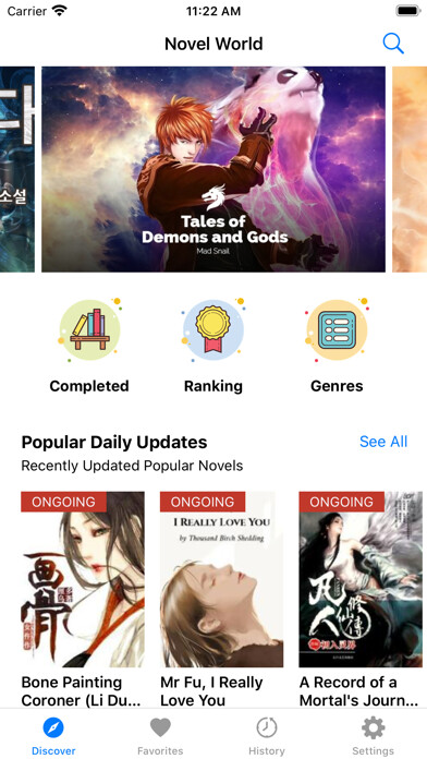 Emulate iPhone app Novel World - Read Light Novel using MyAndroid Emulate iPhone app Novel World - Read Light Novel using MyAndroid