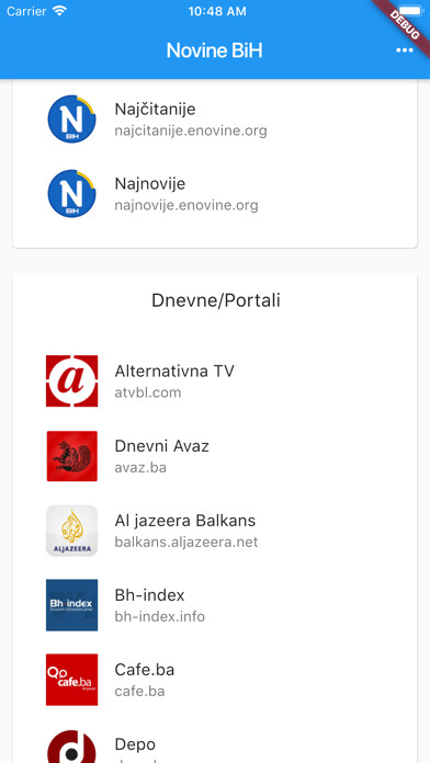 Emulate iPhone app Novine BiH using MyAndroid Emulate iPhone app Novine BiH using MyAndroid