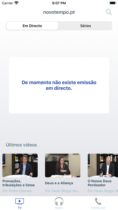 Emulate iPhone app Novo Tempo Portugal using MyAndroid