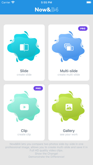 Emulate iPhone app Now&B4 - Slideshow App using MyAndroid