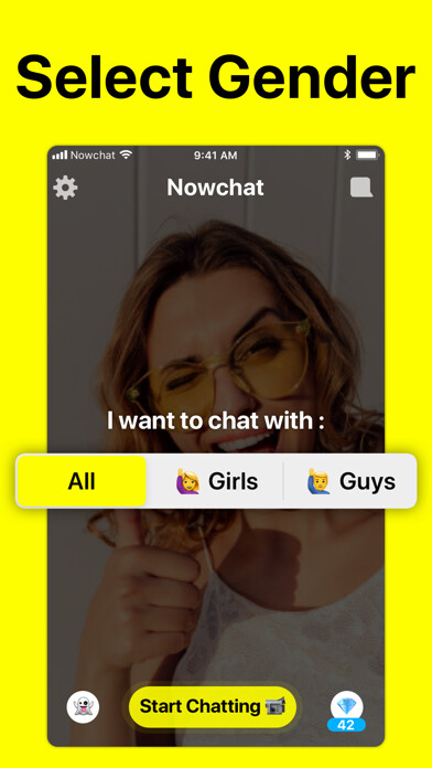 Emulate iPhone app Nowchat - Random Video Chat using MyAndroid