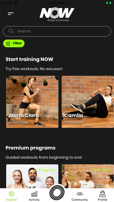 Emulate iPhone app Now Fitness Community using MyAndroid Emulate iPhone app Now Fitness Community using MyAndroid