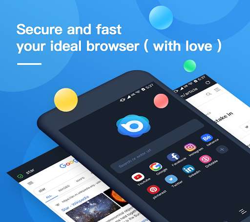 Emulate Android APK Nox Browser - Fast  Safe Web Browser, Privacy