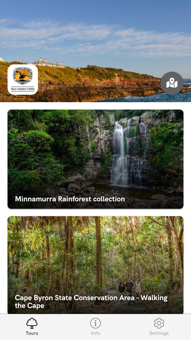 Emulate iPhone app NPWS Self guided tours using MyAndroid