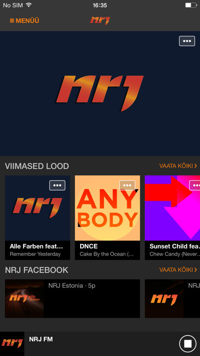 Emulate iPhone app NRJ Estonia using MyAndroid Emulate iPhone app NRJ Estonia using MyAndroid
