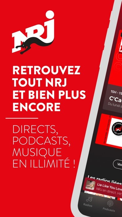Emulate iPhone app NRJ : Radios & Podcasts using MyAndroid Emulate iPhone app NRJ : Radios & Podcasts using MyAndroid