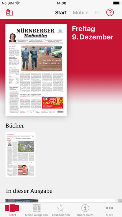 Emulate iPhone app Nürnberger Nachrichten E-Paper using MyAndroid Emulate iPhone app Nürnberger Nachrichten E-Paper using MyAndroid