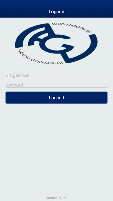 Emulate iPhone app Nærum Gymnasium using MyAndroid