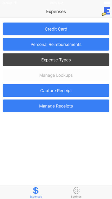 Emulate iPhone app NSI Expenses using MyAndroid