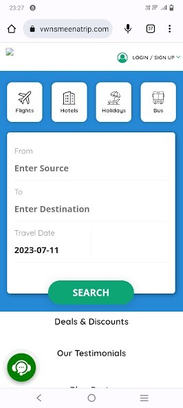 Run android online APK NSMEENA TRAVEL from MyAndroid or emulate NSMEENA TRAVEL using MyAndroid