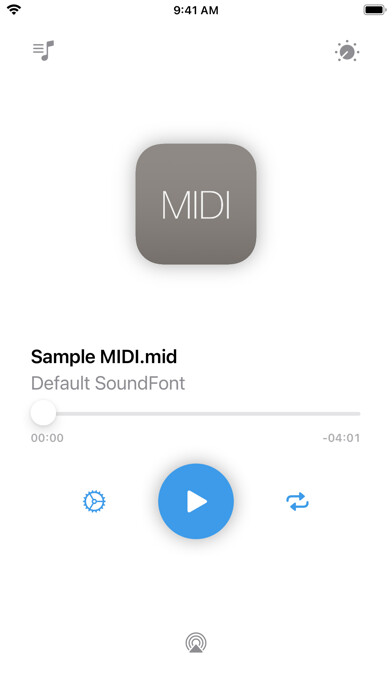 Emulate iPhone app NS MIDI Player using MyAndroid Emulate iPhone app NS MIDI Player using MyAndroid