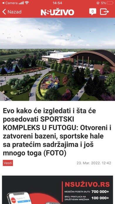 Emulate iPhone app NS Uživo using MyAndroid Emulate iPhone app NS Uživo using MyAndroid