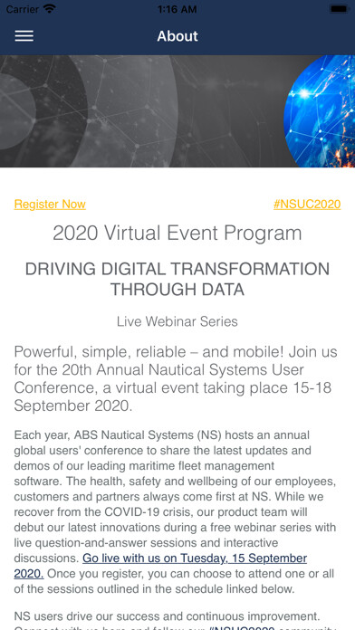 Emulate iPhone app NS User Conference 2020 using MyAndroid Emulate iPhone app NS User Conference 2020 using MyAndroid