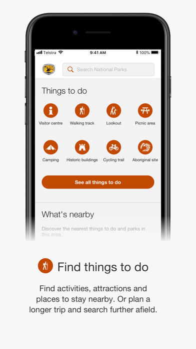 Emulate iPhone app NSW National Parks using MyAndroid