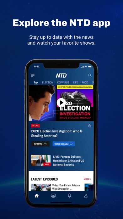 Emulate iPhone app NTD: Live TV & Breaking News using MyAndroid Emulate iPhone app NTD: Live TV & Breaking News using MyAndroid