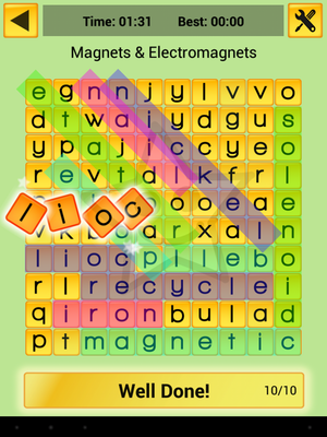 Emulate Android APK NTScience Wordsearch Lite