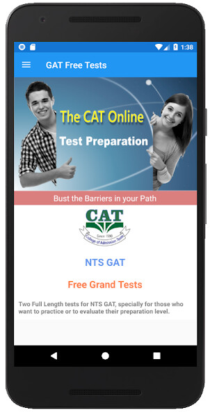 Run android online APK NTS GAT Free Grand Tests from MyAndroid or emulate NTS GAT Free Grand Tests using MyAndroid