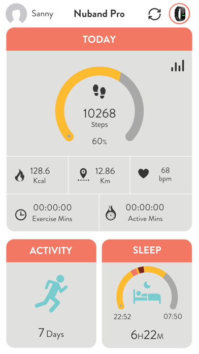 Emulate iPhone app Nuband NRG using MyAndroid Emulate iPhone app Nuband NRG using MyAndroid