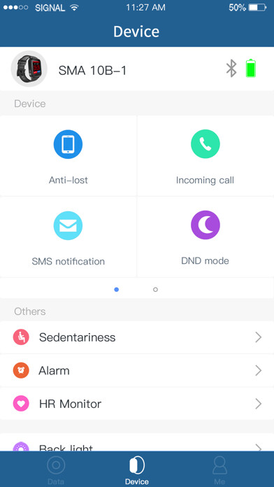 Emulate iPhone app NUBAND X using MyAndroid Emulate iPhone app NUBAND X using MyAndroid