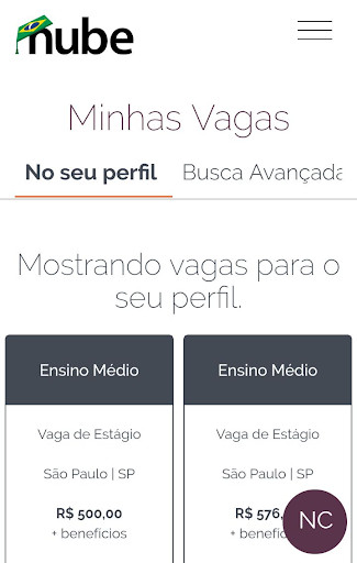 Run android online APK Nube Vagas from MyAndroid or emulate Nube Vagas using MyAndroid