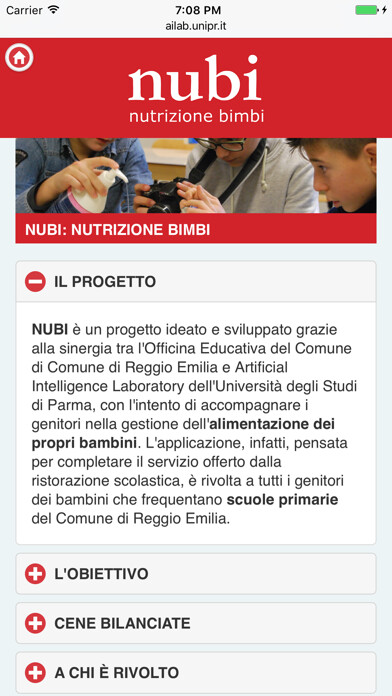 Emulate iPhone app NUBI Reggio Emilia using MyAndroid