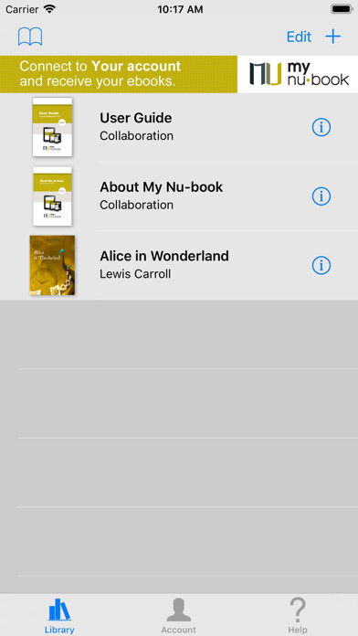 Emulate iPhone app Nu-book using MyAndroid