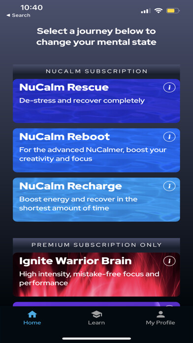 Emulate iPhone app NuCalm using MyAndroid