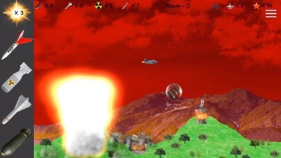 Emulate iPhone app Nuclear Bomber Full using MyAndroid