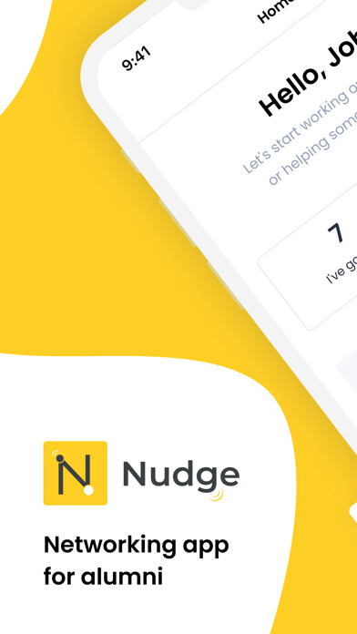 Emulate iPhone app Nudge - Networking for alumni using MyAndroid