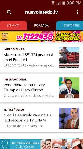 Run android online APK nuevolaredo.tv from MyAndroid or emulate nuevolaredo.tv using MyAndroid