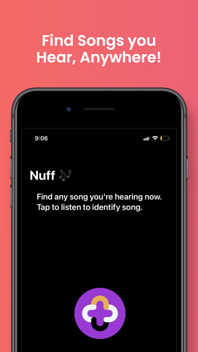 Emulate iPhone app Nuff - Hear It, Find Song using MyAndroid