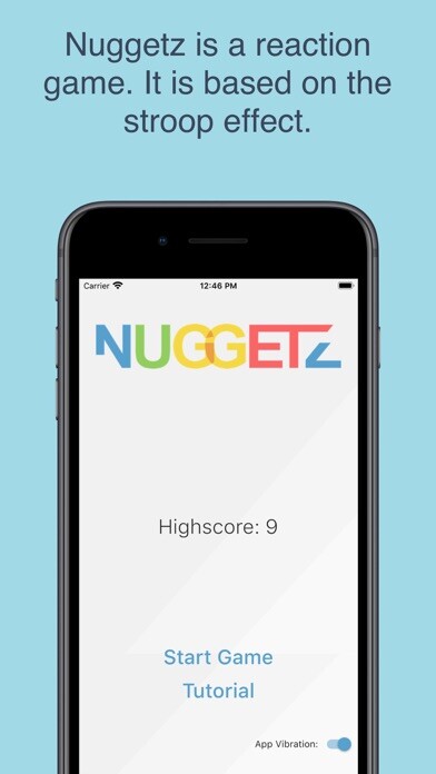 Emulate iPhone app Nuggetz using MyAndroid