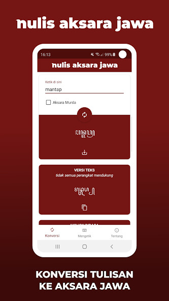 Run android online APK Nulis Aksara Jawa Ketik Baca from MyAndroid or emulate Nulis Aksara Jawa Ketik Baca using MyAndroid Run android online APK Nulis Aksara Jawa Ketik Baca from MyAndroid or emulate Nulis Aksara Jawa Ketik Baca using MyAndroid