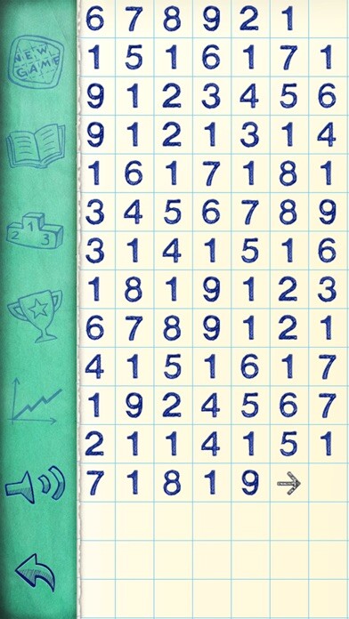 Emulate iPhone app Numberama 2 using MyAndroid