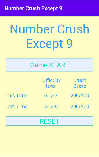 Run android online APK Number Crush Except 9 from MyAndroid or emulate Number Crush Except 9 using MyAndroid