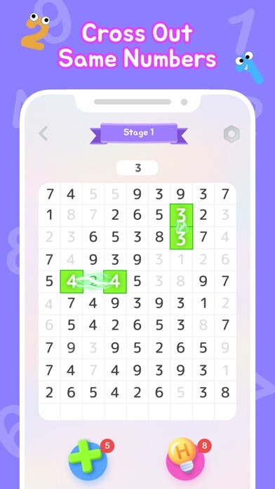 Emulate iPhone app Number Match - Logic Puzzles using MyAndroid
