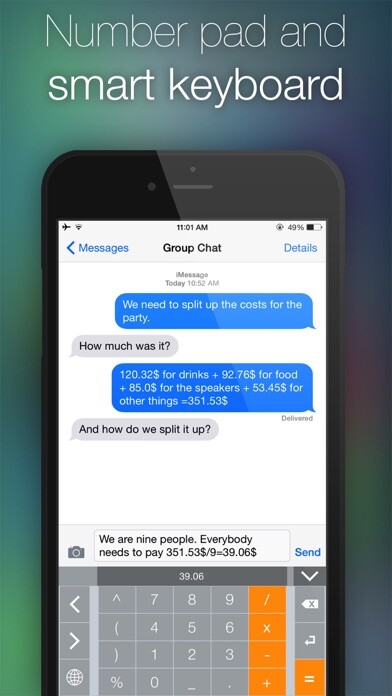 Emulate iPhone app Number Pad - Smart Keyboard using MyAndroid Emulate iPhone app Number Pad - Smart Keyboard using MyAndroid