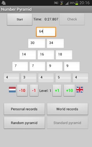 Run android online APK Number Pyramid (Math Pyramid) from MyAndroid or emulate Number Pyramid (Math Pyramid) using MyAndroid