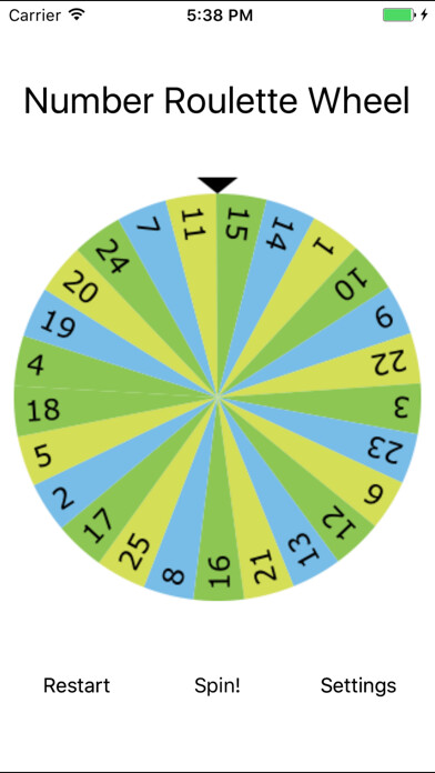 Emulate iPhone app Number Roulette Wheel using MyAndroid